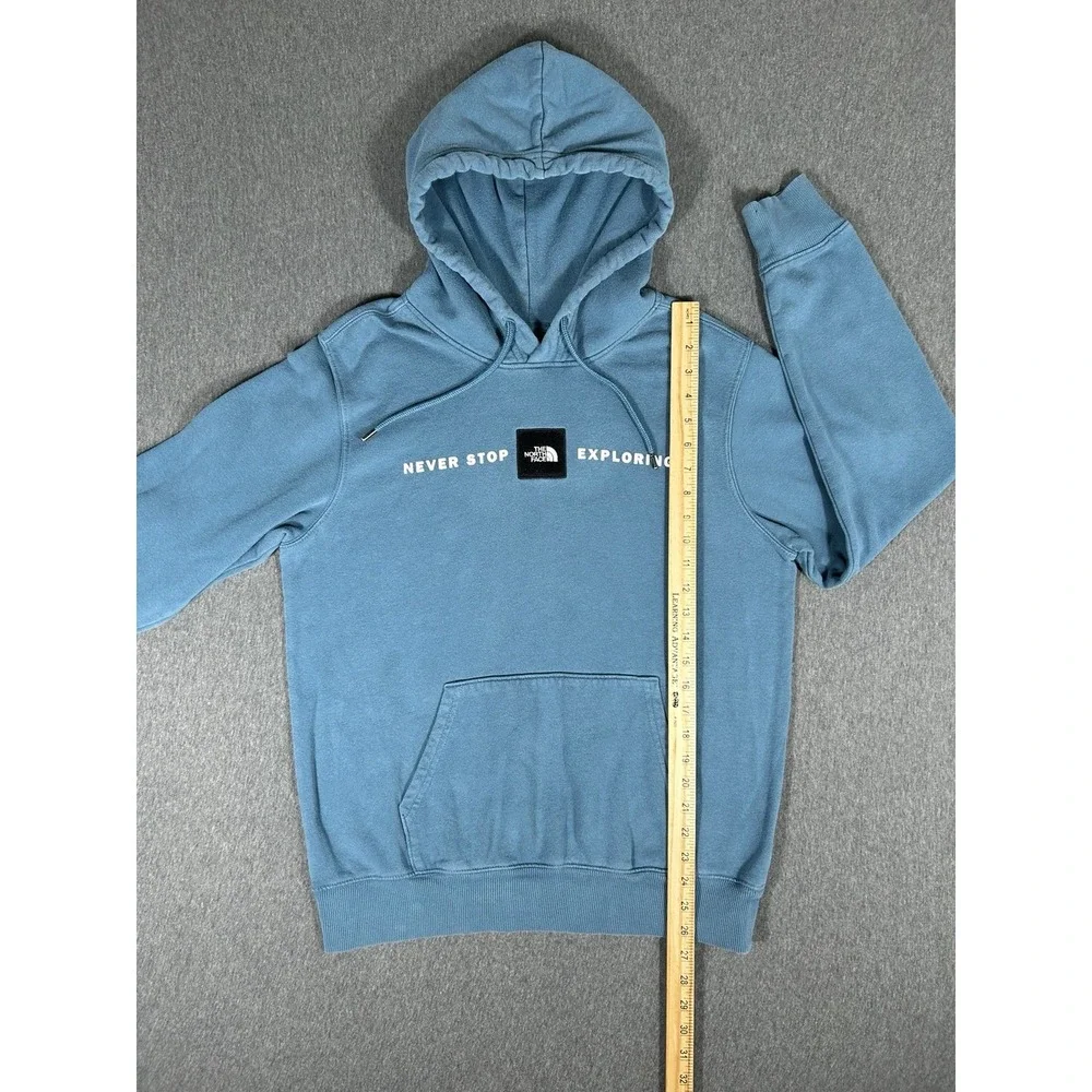 The North Face Never Stop Exploring Hoodie Men's Small Slate Blue Pullover